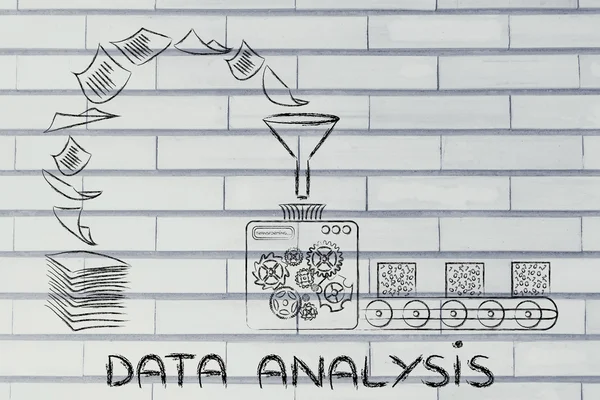 Concept of data analysis & business intelligence — 스톡 사진