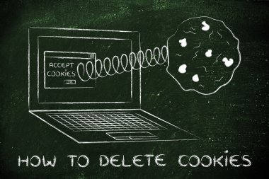 tanımlama bilgilerini silme çizimi