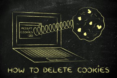 tanımlama bilgilerini silme çizimi