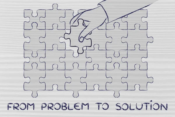 Koncepció a probléma megoldás — Stock Fotó