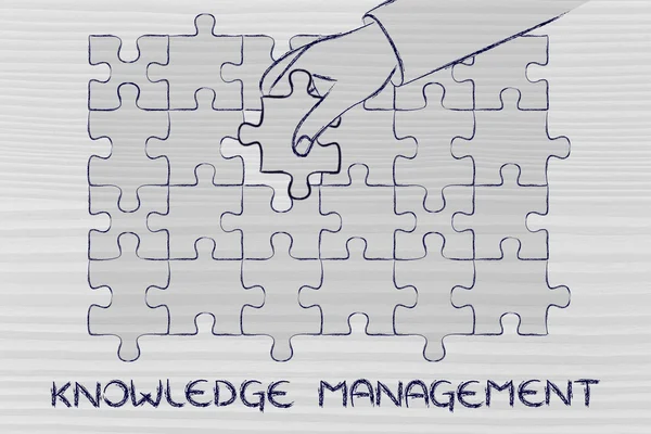 Concept of knowledge management — Stock Photo, Image