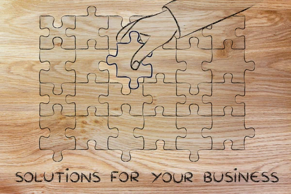 Concetto di soluzioni per il vostro business — Foto Stock