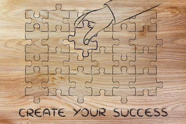 Koncepcja tworzenia Twojego sukcesu — Zdjęcie stockowe