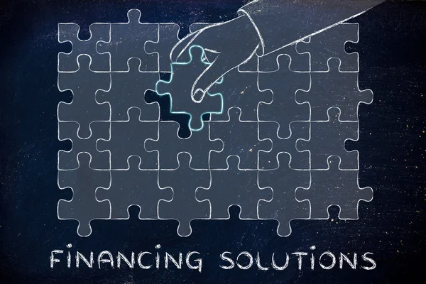 Concept of financing solutions — Stock Photo, Image