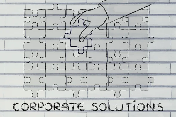 Concept of corporate solutions — Stock Photo, Image