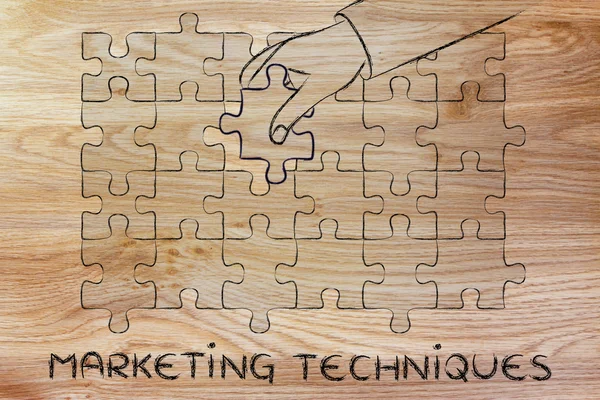 Concept of marketing techniques — Stock Photo, Image