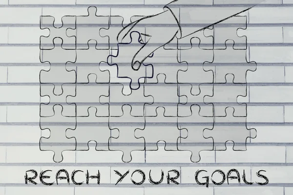 Concept of reach your goals — Stock Photo, Image