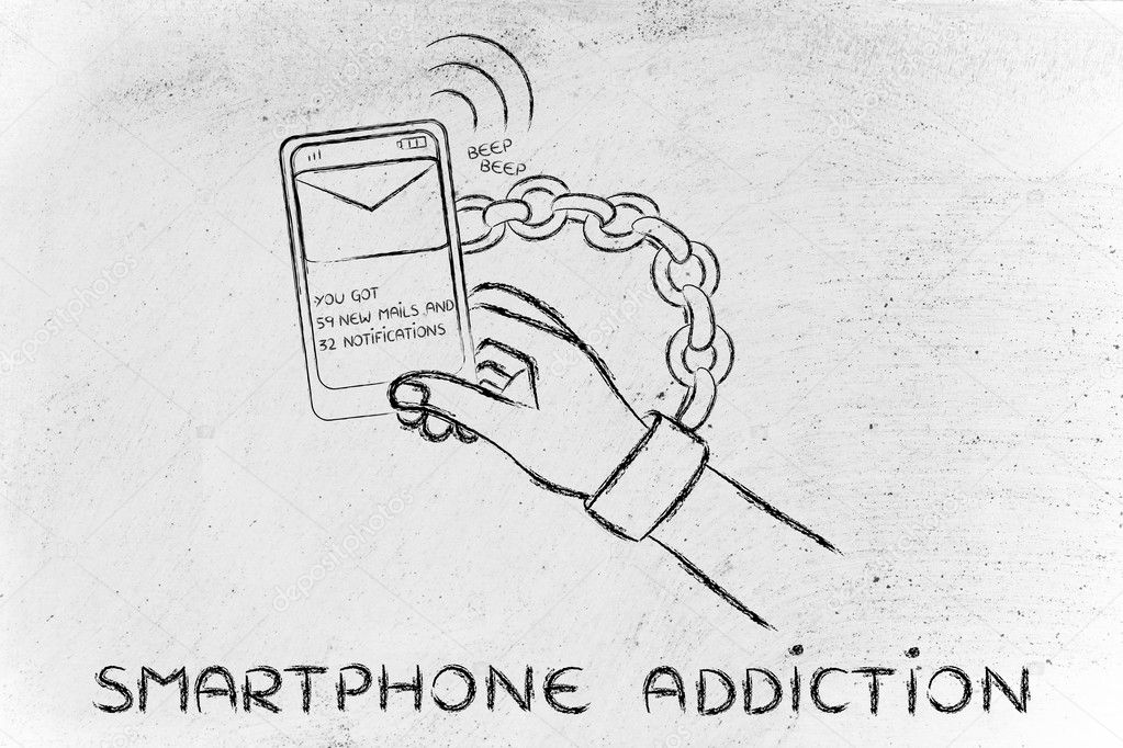 concept of smartphone addiction