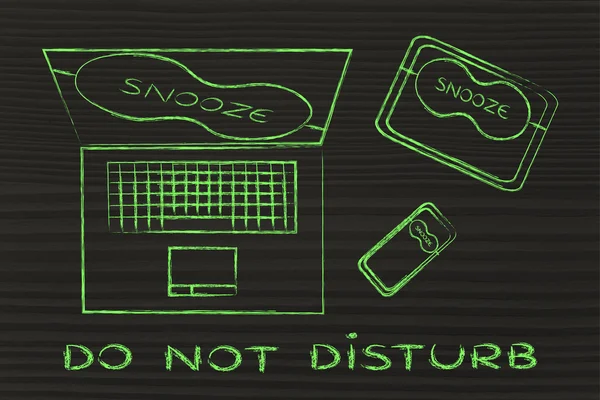 Concept of do not disturb — Stock Photo, Image