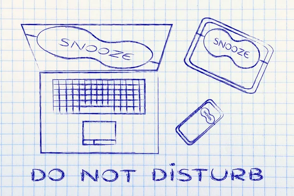 Concept of do not disturb — Stock Photo, Image