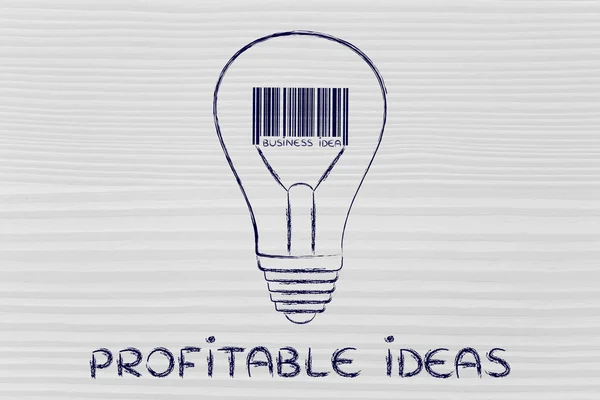 Concept of a profitable idea — Stock Photo, Image