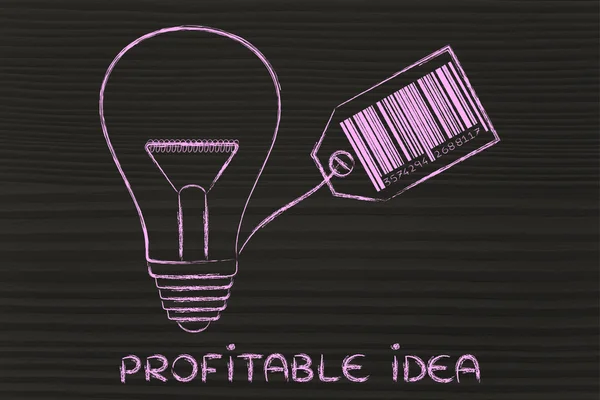 Concept of profitable ideas — Stock Photo, Image