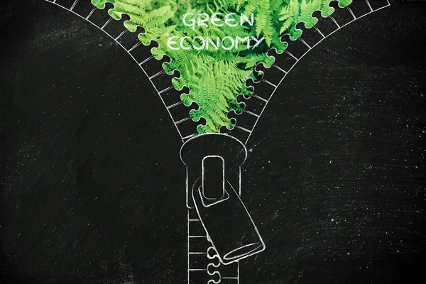 Concept d'économie verte — Photo