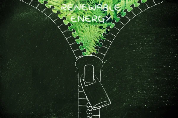 再生可能エネルギーの概念 — ストック写真