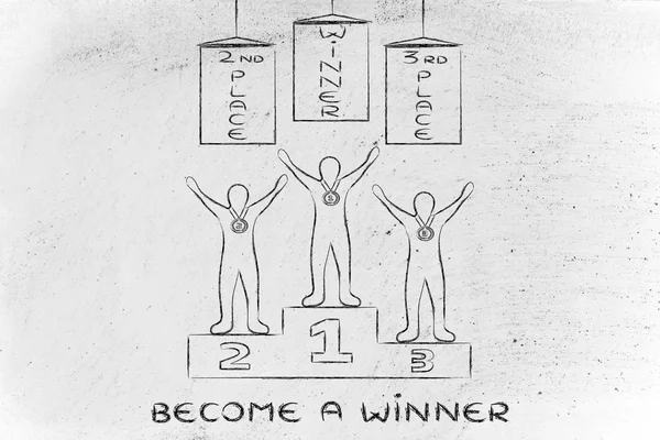 Concept of becoming a winner — Stock Photo, Image