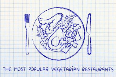 en popüler vejetaryen restoran kavramı