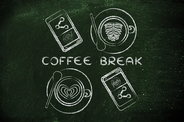 Begreppet kaffepaus — Stockfoto