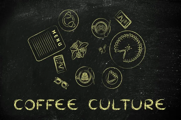 Concepto de la cultura del café — Foto de Stock
