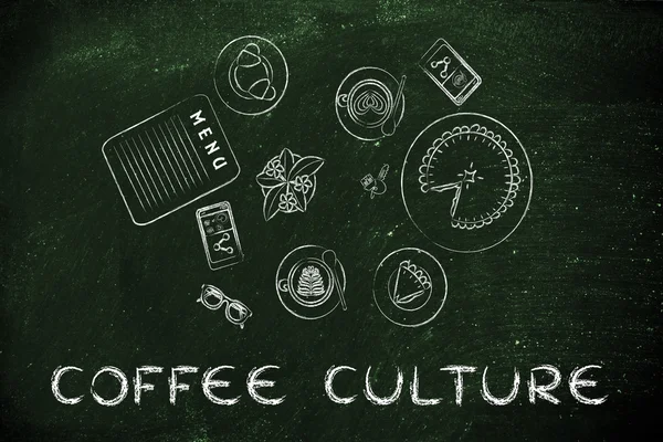 Concepto de la cultura del café — Foto de Stock