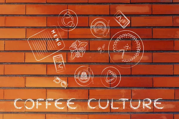 Begreppet kaffekultur — Stockfoto