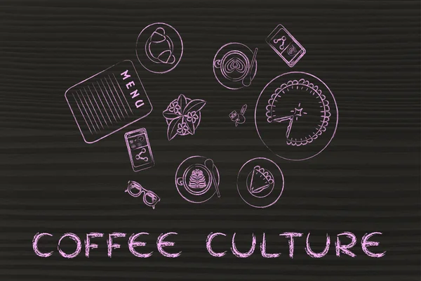 コーヒー文化の概念 — ストック写真