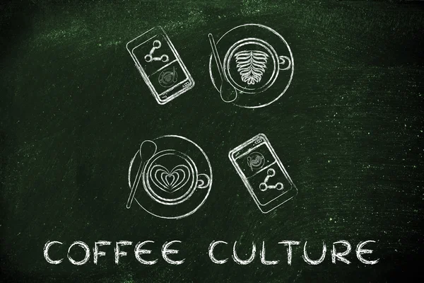 Koncepcja kultury kawy — Zdjęcie stockowe