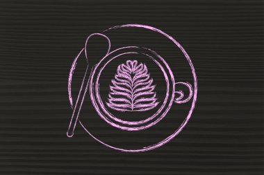 Latte art kahve Tarih