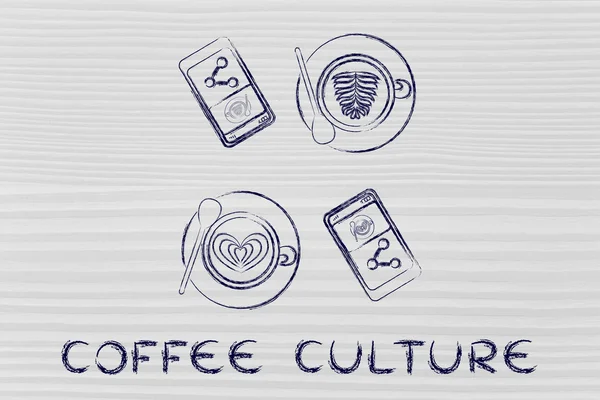 Concepto de la cultura del café —  Fotos de Stock