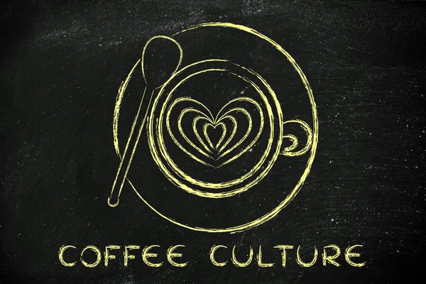 Concepto de la cultura del café — Foto de Stock