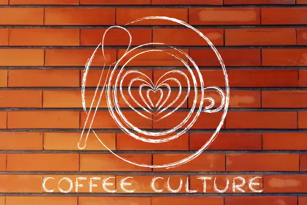 Concepto de la cultura del café — Foto de Stock