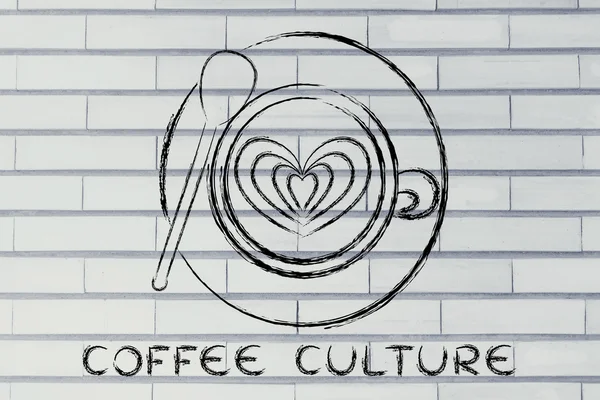 Concepto de la cultura del café —  Fotos de Stock