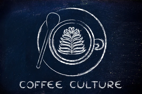 Concepto de la cultura del café — Foto de Stock