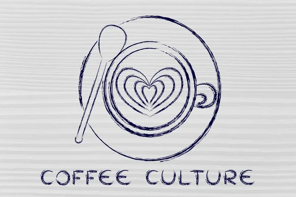 Concepto de la cultura del café — Foto de Stock