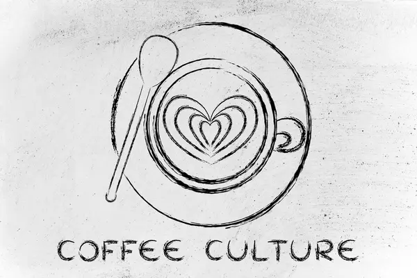 Koncepcja kultury kawy — Zdjęcie stockowe