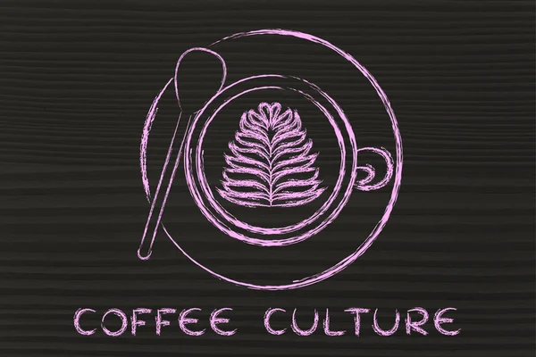 Concetto di cultura del caffè — Foto Stock