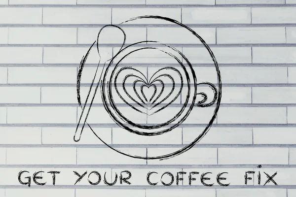 Concetto di ottenere la vostra correzione di caffè — Foto Stock