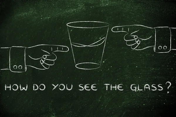 ¿Cómo ves la ilustración de vidrio —  Fotos de Stock