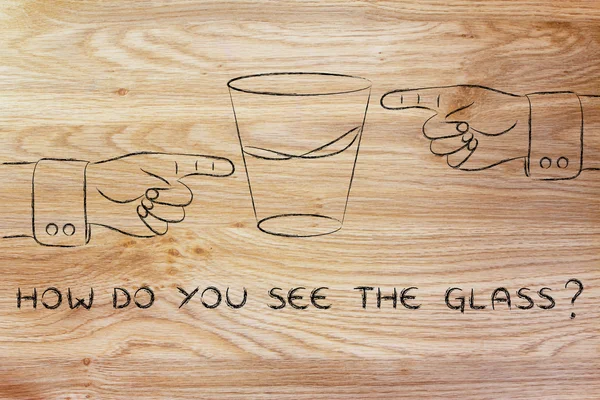 ¿Cómo ves la ilustración de vidrio —  Fotos de Stock