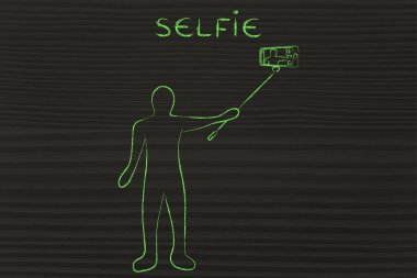 kişi bir çubuğa smartphone ile fotoğraf çekme