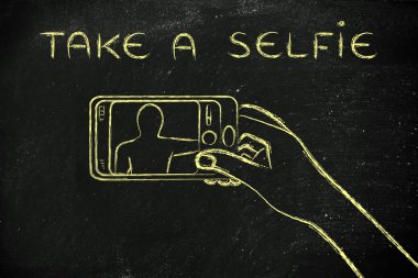 bir selfie örnek al