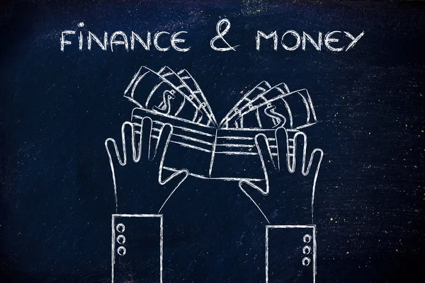 Concetto di finanza & denaro — Foto Stock
