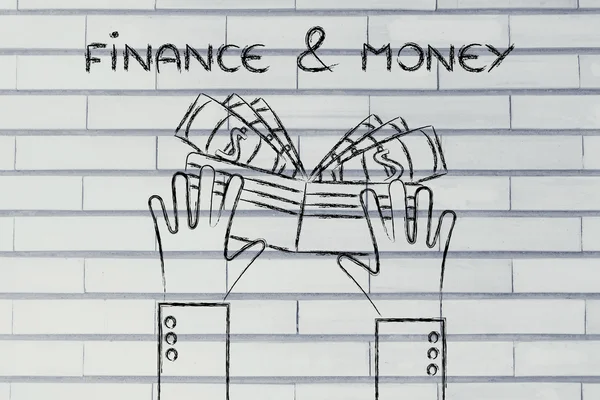 金融与货币的概念 — 图库照片