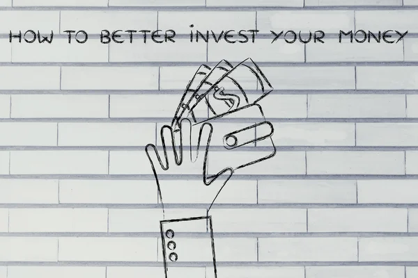 Concept of how to better invest your money — Stock Photo, Image