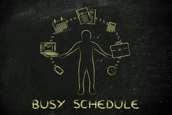 Busy schedule concept — Stock Photo, Image