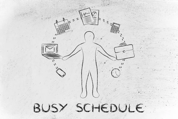 Busy schedule concept — Stock Photo, Image