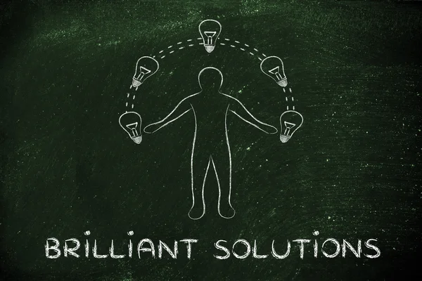 Concept of Brilliant solutions — Stock Photo, Image