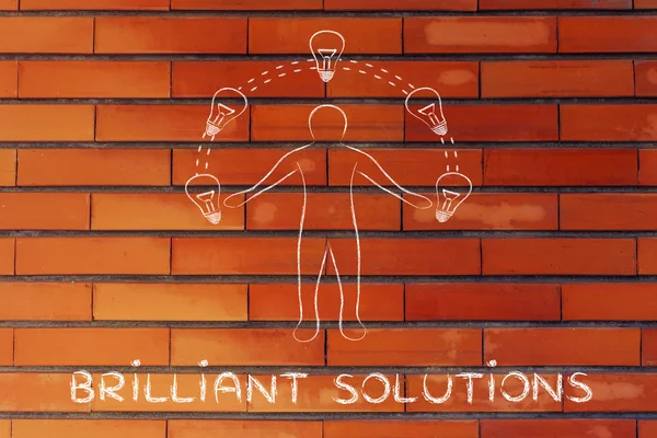 Concept of Brilliant solutions — Stock Photo, Image