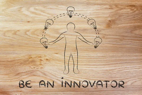 Concept of be an innovator — Stock Photo, Image