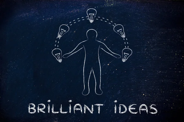 Concept of Brilliant ideas — Stock Photo, Image