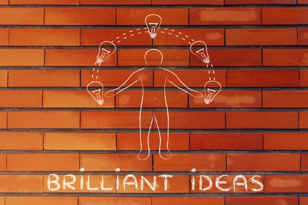 Concept of Brilliant ideas — Stock Photo, Image